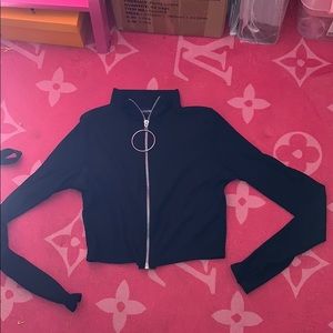 Turtle neck crop top